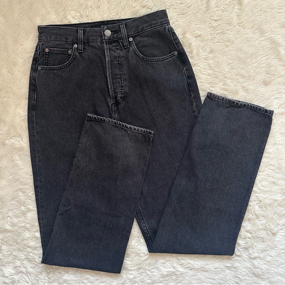 Aritzia Denim Forum Jeans The '90s Joni Hi-rise Loose Jean Black Sz 25